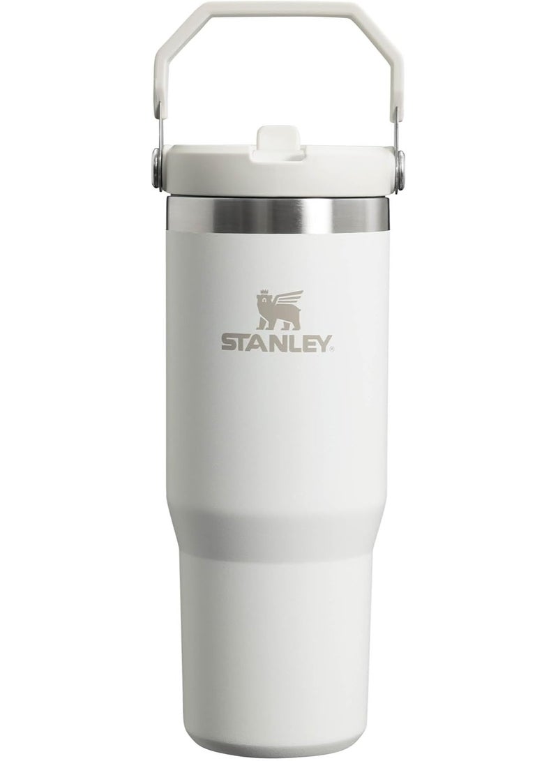 Stanley Stanley IceFlow Flip Straw Tumbler 30oz in Frost – Leakproof Stainless Steel Water Bottle with Folding Handle, 48-Hour Iced Drink Retention, and Dishwasher-Safe Parts – Designed for Daily Hydration, Workouts, and Outdoor Adventures - Image 1