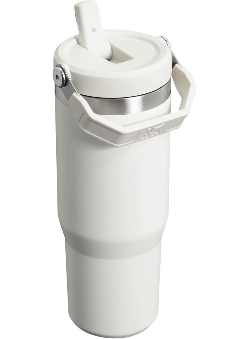 Stanley Stanley IceFlow Flip Straw Tumbler 30oz in Frost – Leakproof Stainless Steel Water Bottle with Folding Handle, 48-Hour Iced Drink Retention, and Dishwasher-Safe Parts – Designed for Daily Hydration, Workouts, and Outdoor Adventures - Image 4