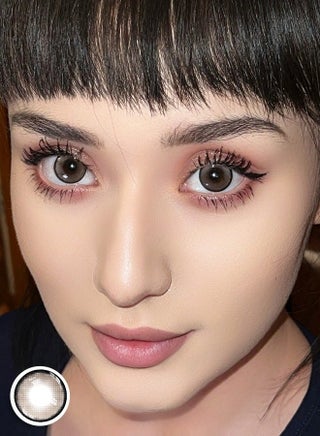 Freshlady Milk Coffee Colored Contact Lenses Yearly – Natural Soft Comfortable Contacts for Big Eye Effect, Party & Festival Makeup - view 2