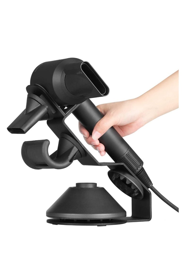 Y&D Hair Dryer Holder for Dyson Supersonic No Punch Metal Stand Laifen and Dreametech Storing Magnetic Styling Attachments  - Image 1
