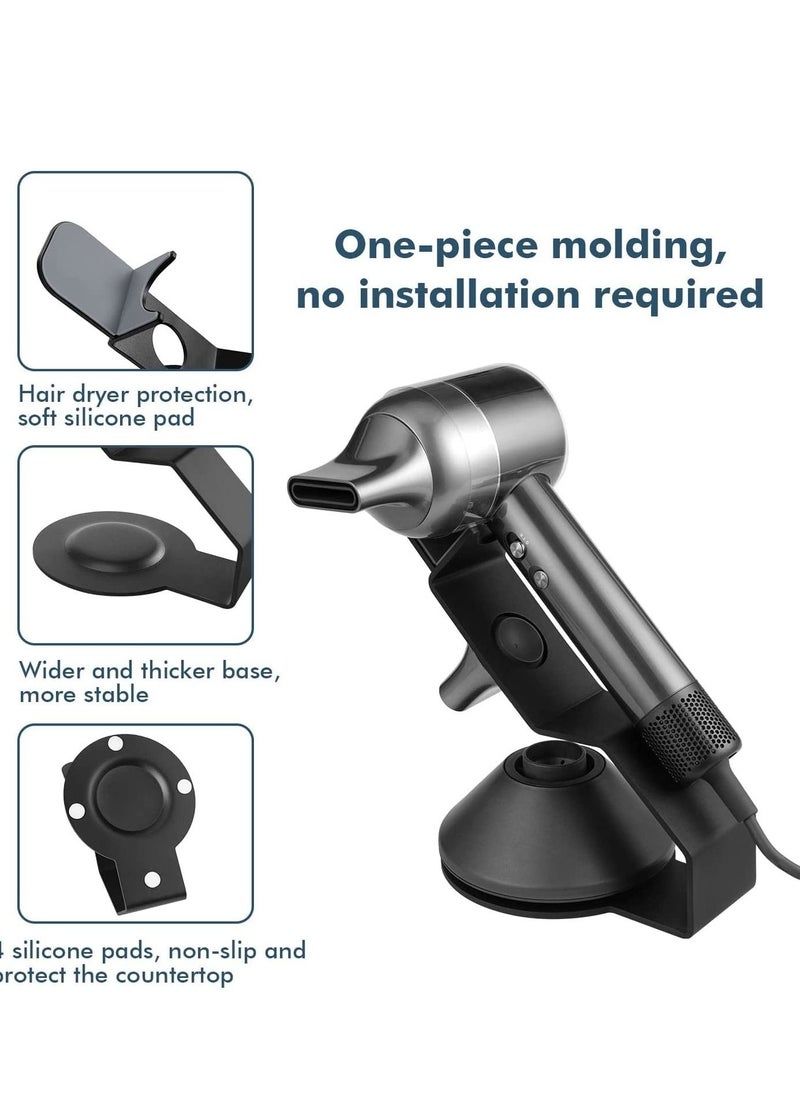 Y&D Hair Dryer Holder for Dyson Supersonic No Punch Metal Stand Laifen and Dreametech Storing Magnetic Styling Attachments  - Image 2