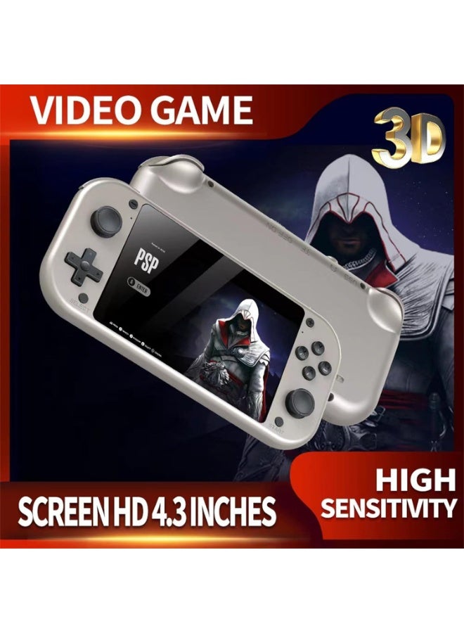 ACLIX M17 Portable Game Console – 4.3-Inch HD Display, Built-in 10000 Classic Games – Handheld Gaming Device with Dual Joystick, Save/Load Function, TV Output – Lightweight Retro Gaming Console for Kids & Adults – Supports Arcade, GBA, NES & More - Image 2