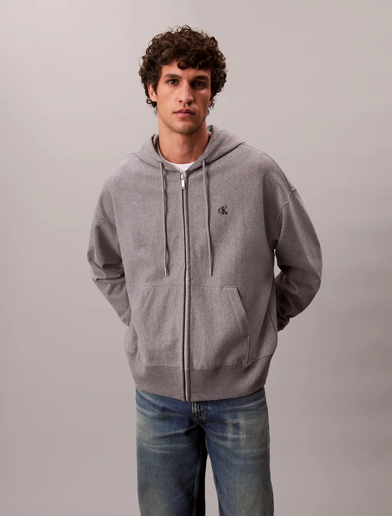 Calvin Klein Jeans Premium Terry Relaxed Zip Hoodie