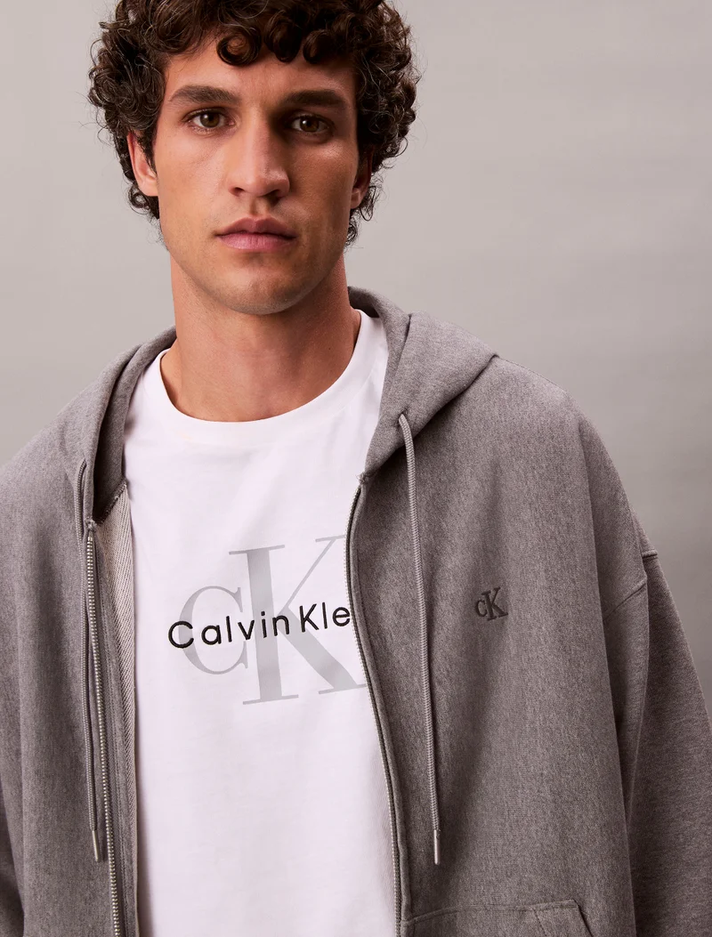 Calvin Klein Jeans Premium Terry Relaxed Zip Hoodie