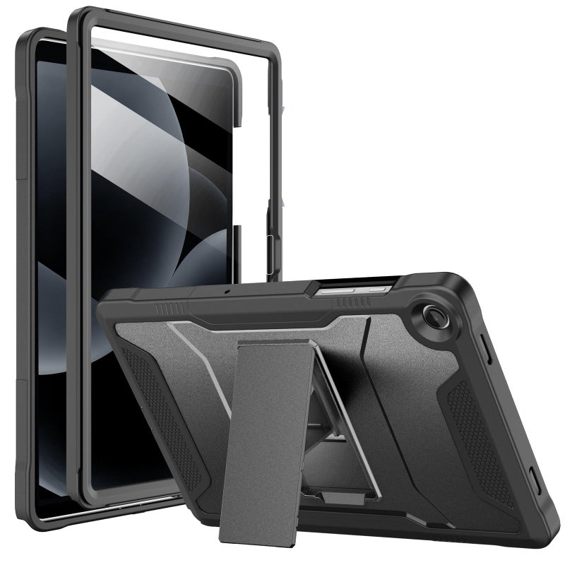 Soke Case for Galaxy Tab A11+ Plus /A9+ 11-Inch, with Screen Protector and Kickstand, Rugged Full Body Protective Cover for Samsung Galaxy Tablet A11+/A9+ [SM-X230/236/210/216] - Black - Image 1