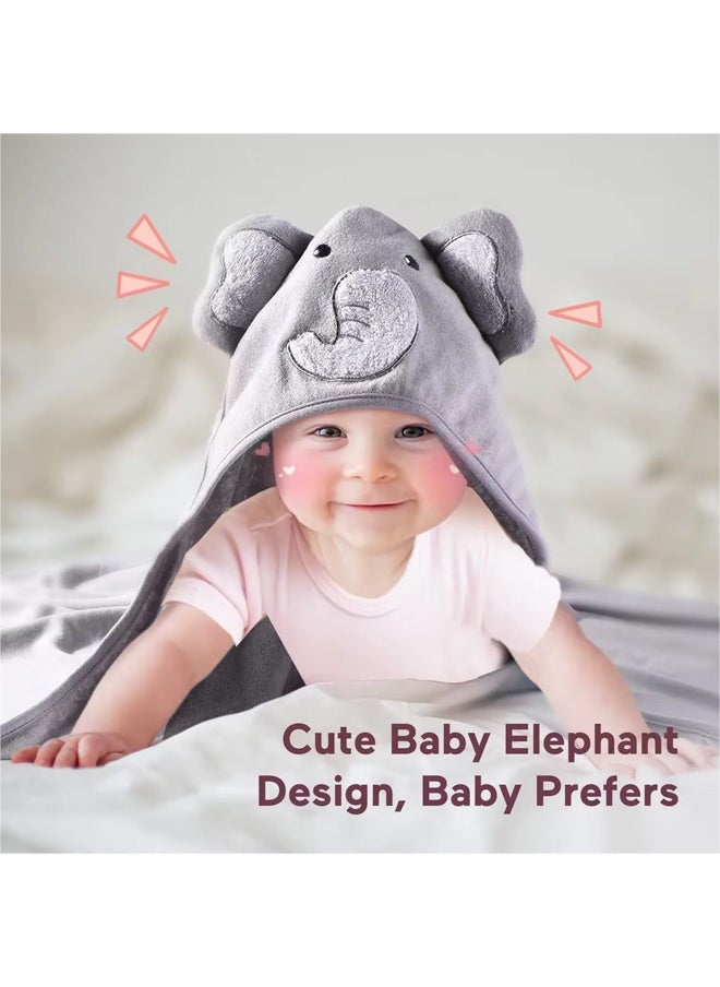 Generic - Hooded Towel - Rayon Made from Bamboo, Baby Stuff Towel-Ultra Absorbent, Hooded Towels for Baby, Toddler Bath Towel, Premium Soft Bath Towel,Baby Stuff Shower Gifts for Boy and Girl - Image 1