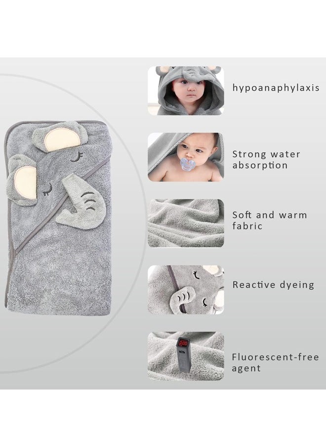 Generic - Hooded Towel - Rayon Made from Bamboo, Baby Stuff Towel-Ultra Absorbent, Hooded Towels for Baby, Toddler Bath Towel, Premium Soft Bath Towel,Baby Stuff Shower Gifts for Boy and Girl - Image 1