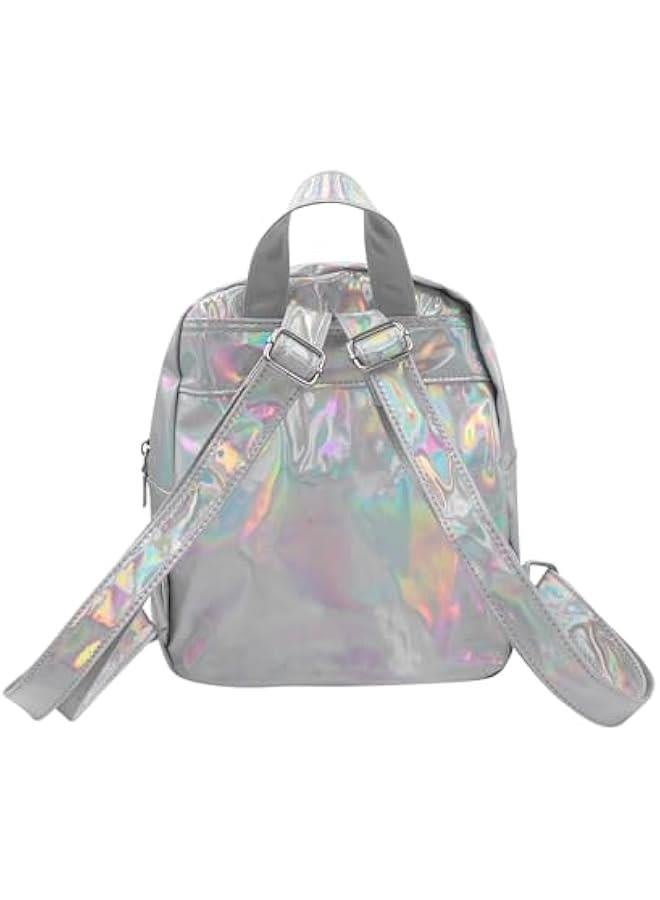 Small Holographic Rainbow Shoulder Bag Metallic Satchel Shiny Travel Daypack for Women Men Lady - Image 2