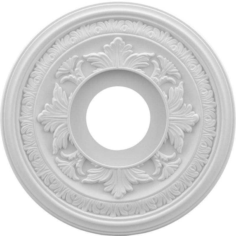 Ekena Millwork CMP13BA Baltimore Thermoformed PVC Ceiling Medallion (Fits Canopies up to 5 1/4"), 13"OD x 3 1/2"ID x 3/4"P - Image 1