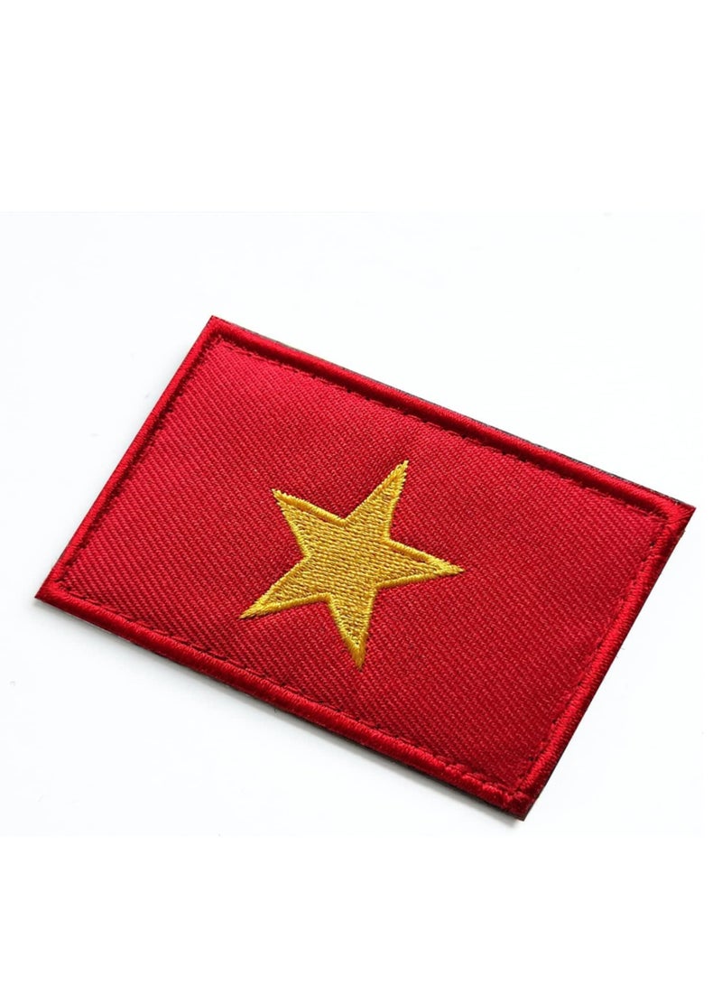 Generic Pack of 2pcs Embroidered Flag Patches - Perfect for Jackets - Backpackers - Travelers - Uniforms - Jeans and Hats - Tactical Embroidered Patches  - Image 4