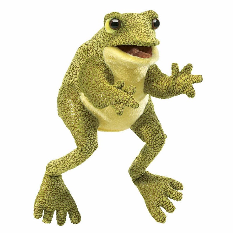 Folkmanis Funny Frog Hand Puppet - Image 1