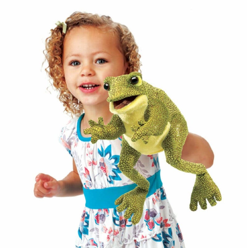 Folkmanis Funny Frog Hand Puppet - Image 2