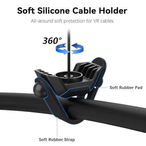 AMVR VR Cable Management System, 6 Packs Ceiling Pulley System Compatible with Meta Quest 3S/3/2/Valve Index/Rift S/PSVR/HTC VR Cord Accessories(VR Link Cable Not Included) - Image 5