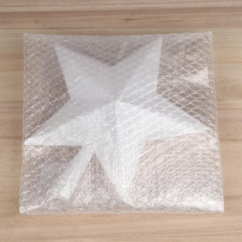 YYCRAFT Glitter Star Tree Topper Christmas Decoration-(10 Inch,White) - Image 3