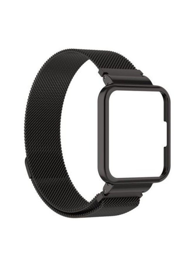 Generic - Milanese Magnetic Watch Band Strap For Xiaomi Redmi 2 Lite / Redmi Watch 2 Black - Image 1