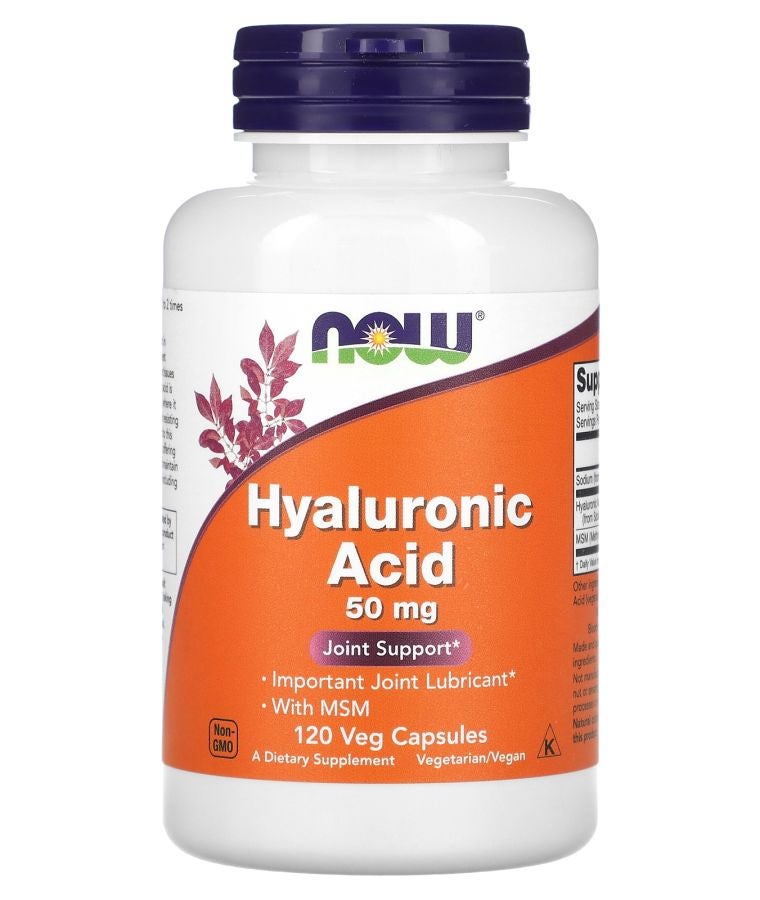Hyaluronic Acid With MSM 50 mg 120 Veg Capsules