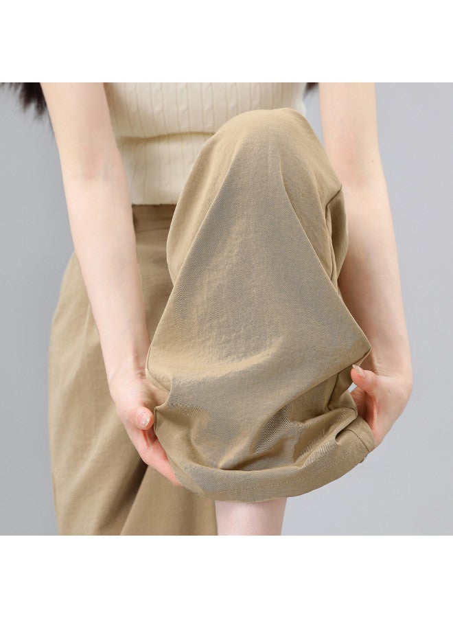 Baleno High-waisted Versatile Solid Color Woven Yamamoto Pants For Women, Summer Bestseller Fashion Casual Comfortable Chic Wide-leg Trousers - Image 3