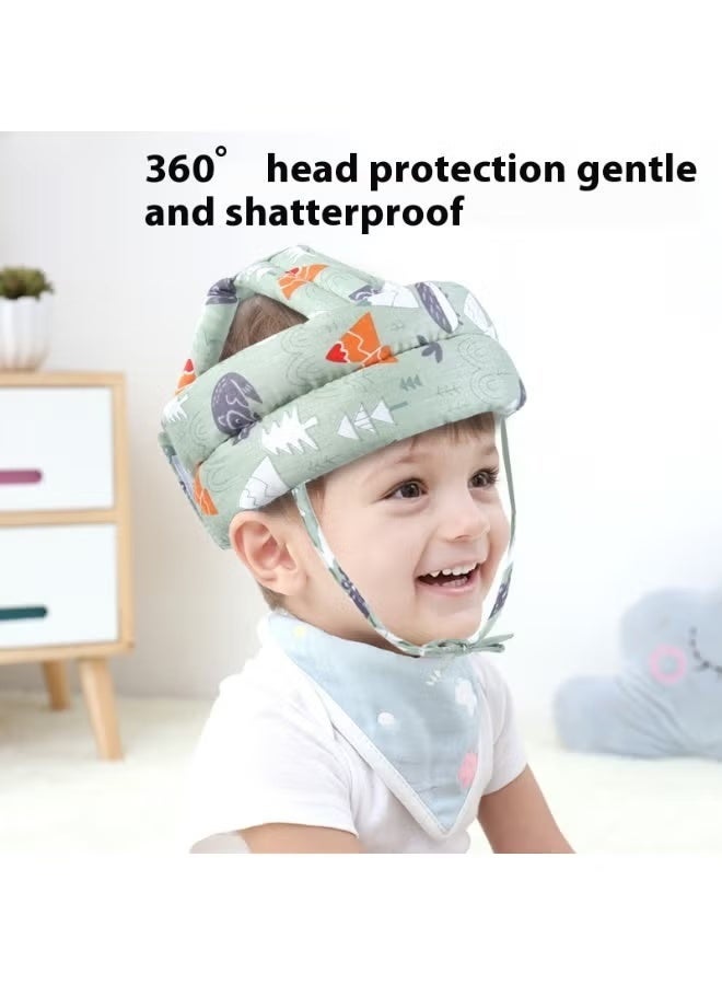 Amanli Baby Helmet for Crawling Walking Adjustable Baby Anti-Fall Head Protection Cushion Pillow Toddler Infant Cap Bumper Bonnet Child Protective Head Guard Hat for Playing - Image 3