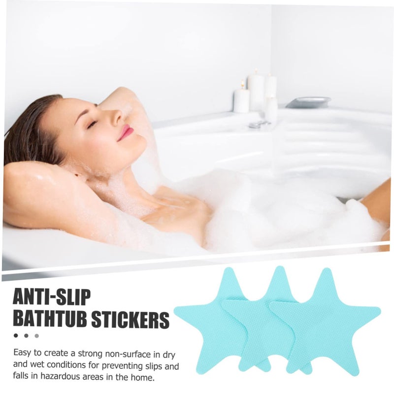 5 Pack Non Shower Stickers Peva Bathroom Adhesive Safety Decals for Bathtub - Image 5