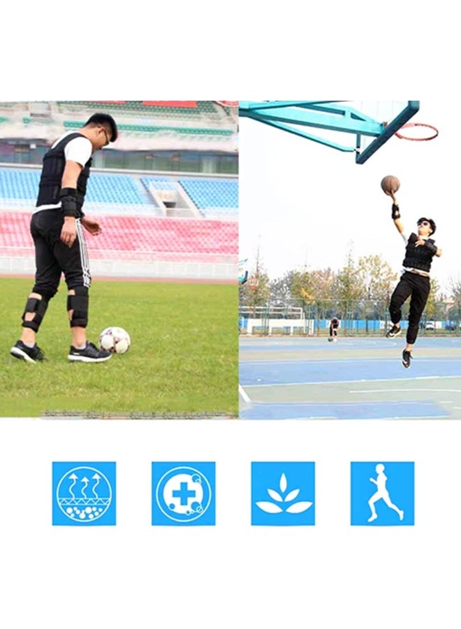 Estink Weighted Vest, 44lbs/110lbs Adjustable Sport Exercise Body Weight Training Vest Jacket Workout Equipment for Men Women Crossfit Strength Training Muscle Building Running Jogging - Image 1