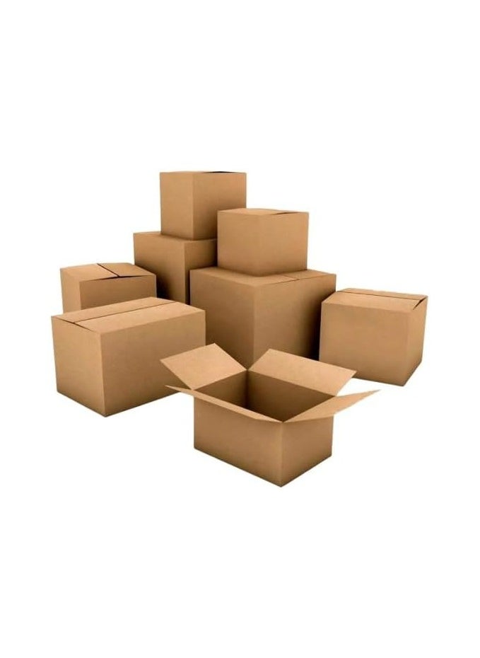 [10 Pack] Small Double Wall 100% Recyclable Corrugated Cardboard Moving Boxes with 15 KG capacity 41 x 33 x 33 cm Brown Carton for Packaging Shipping and Storage 5 ply - pzsku/ZCA49E5BBA26B8CAA6C90Z/45/_/1740237246/232a1415-8371-4572-976d-2e992d27d16d