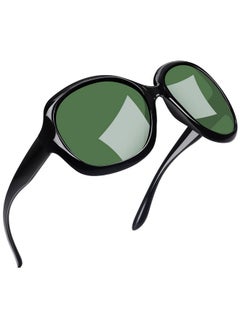 Oversized Black Frame Green Tinted Sunglasses For Women, Designer Big Polarized Glasses Uv Protection, Full Coverage Large Shades Sunnies - pzsku/ZCA49E6C31DA29C1CFF63Z/45/_/1735817438/84bbd4fc-926b-477c-8037-96e2b53683ac