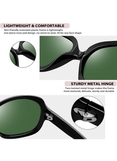 Oversized Black Frame Green Tinted Sunglasses For Women, Designer Big Polarized Glasses Uv Protection, Full Coverage Large Shades Sunnies - pzsku/ZCA49E6C31DA29C1CFF63Z/45/_/1735817443/a1ef8d06-e50b-4f37-a7fa-b570a2f5b203