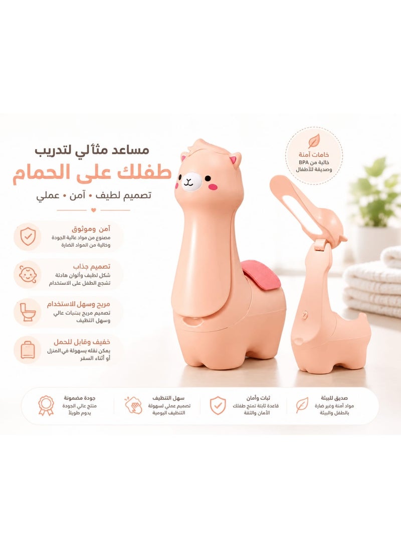 مصباح مكتب LED قابل لإعادة الشحن بتصميم "لاما" كرتوني لطيف – إضاءة مرنة وقابلة للتعديل لغرف الأطفال والدراسة.إضاءة مريحة للعين: توفر تقنية LED إضاءة ناعمة وثابتة تقلل من إجهاد العين أثناء القراءة الطويلة. - Image 4