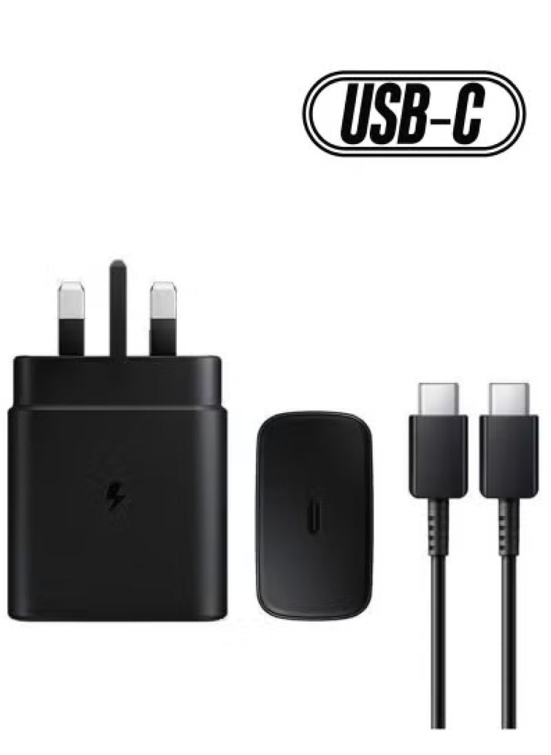 Rock Pow - Power Adapter 45W With Cable Super Fast Charger Type C Super Fast Charger 45W with USB-C Cable, Android Charger for Galaxy S23 Ultra/S23/S23+/S22/S22 Ultra/S22+/Note 10/20/S20/S21/Tab S7/S8/also for Huawei/Xiaomi/iPhone 16/16 Plus/16 Pro/16 Pro Max/iPhone 15/15 Pro Max/15 Plus/15 Pro/iPad Pro/AirPods,etc - Image 1