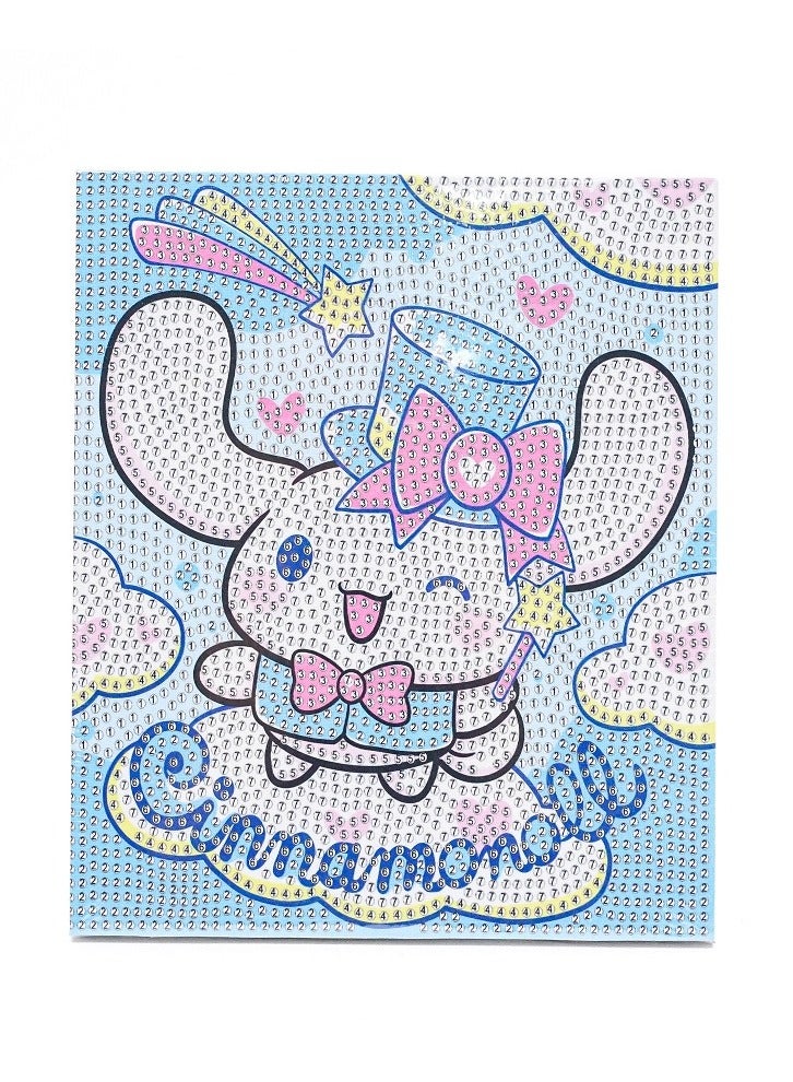 Diy 3D Diamond Painting Kit for Kids Develop Focus Skills and Patience, Improve Visual Coordination 20 X 20 cm (Cinnamoroll) - Image 1