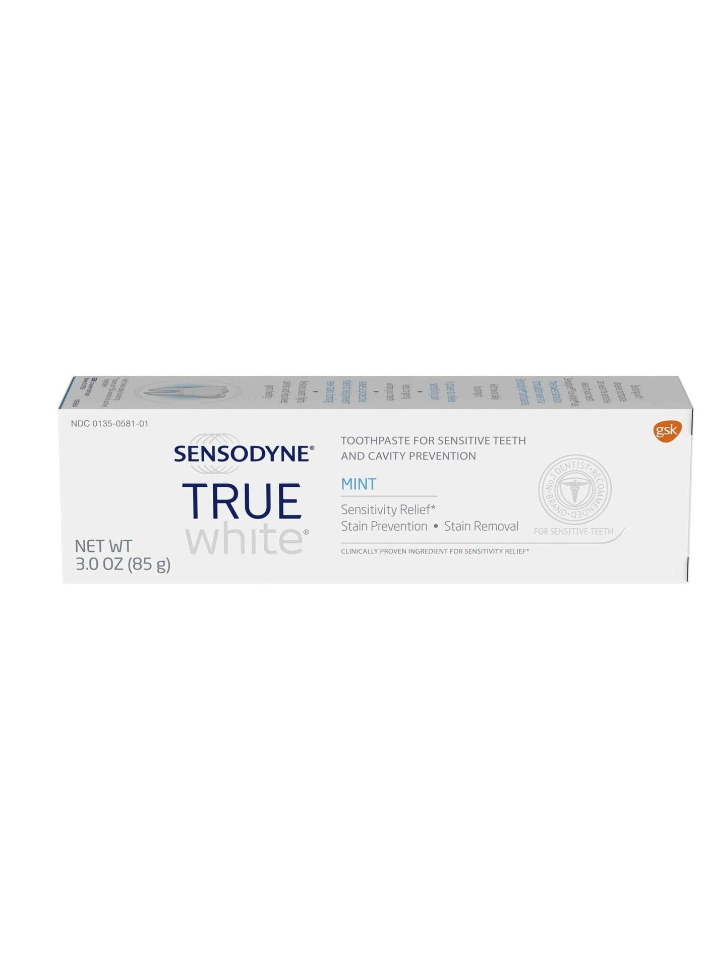 Sensodyne True White Toothpaste for Sensitive Teeth, Mint