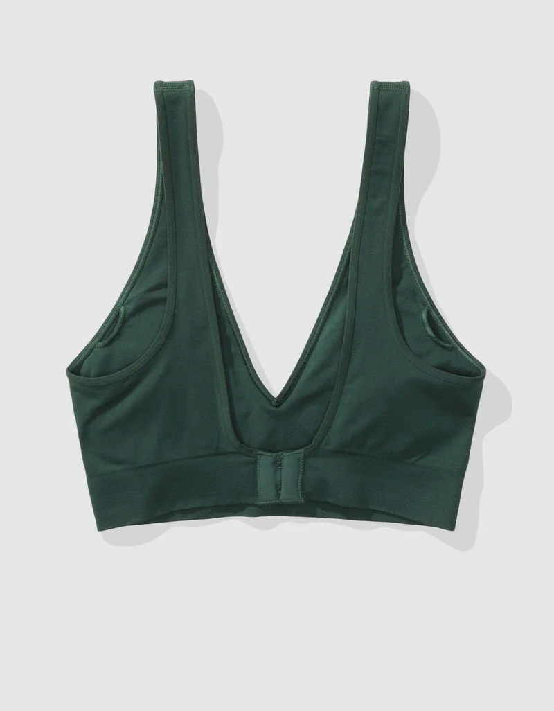 Aerie Superchill Seamless Padded Plunge Bralette