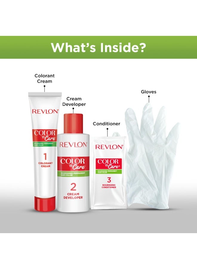 Revlon Color'n Care Nourishing Permanent Hair Color for Men- 1 Natural Black - Image 2