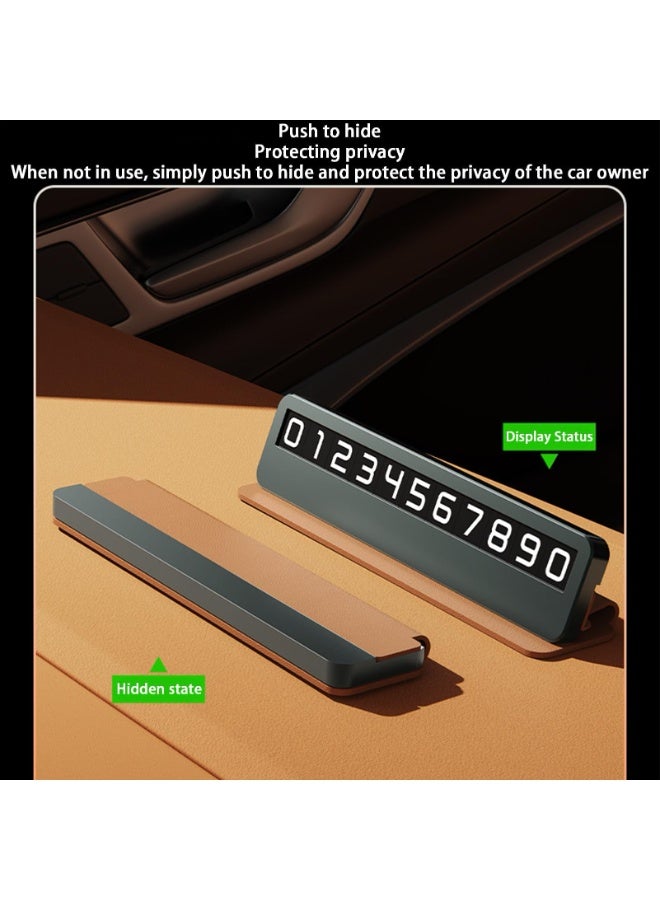 YelaJoy Temporary Parking Number Card, Portable Car Parking License Plate with Phone Number Display, Ideal for Cars, Trucks, and RVs,  Easy-to-Read Numbers Card for Park Assistance and Vehicle - Image 3