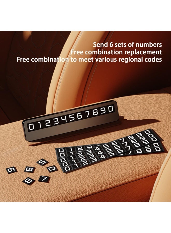 YelaJoy Temporary Parking Number Card, Portable Car Parking License Plate with Phone Number Display, Ideal for Cars, Trucks, and RVs,  Easy-to-Read Numbers Card for Park Assistance and Vehicle - Image 4