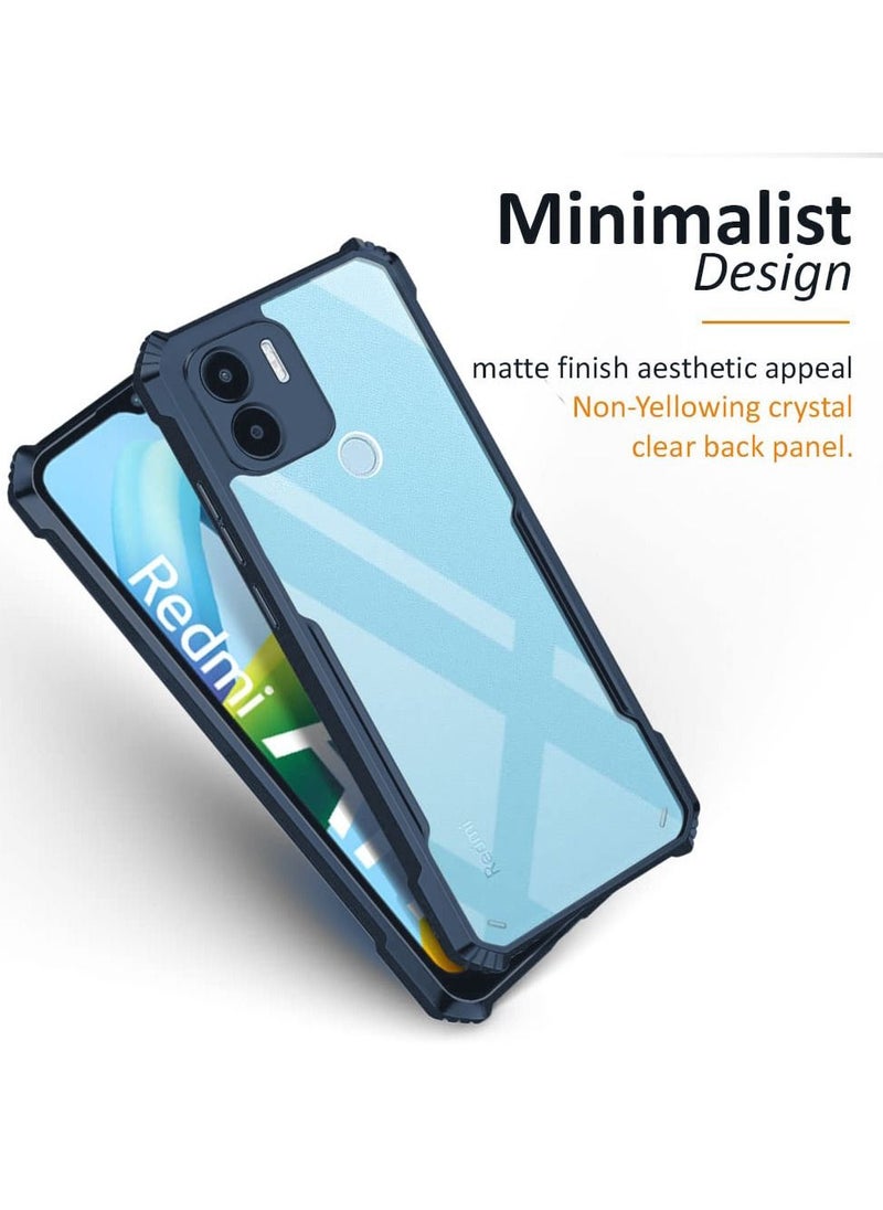 Generic - Xiaomi Redmi A1 PLUS/Redmi A2 PLUS Mobile Phone Case Cover, Ultra-Thin Lightweight Cover Soft TPU Bumper + Acrylic Clear Back Case Cover - Image 1