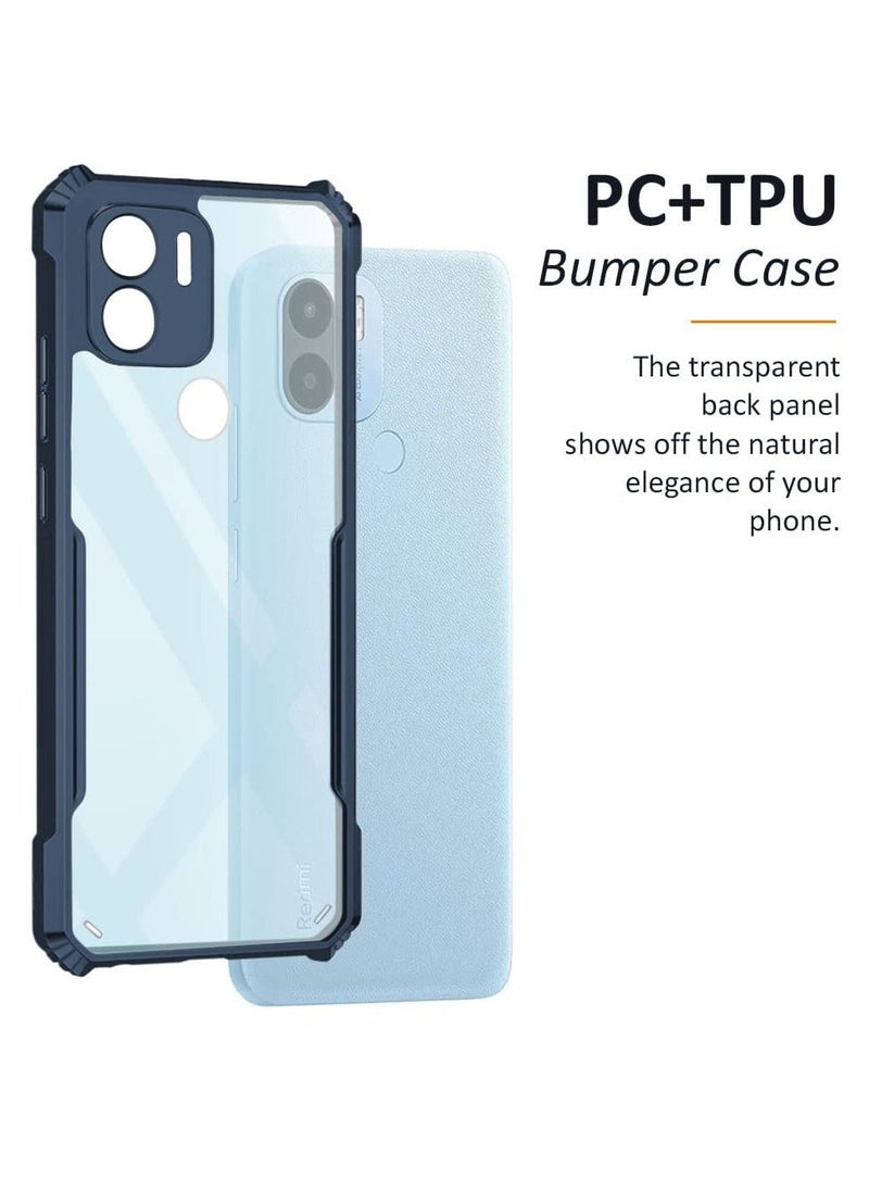 Generic - Xiaomi Redmi A1 PLUS/Redmi A2 PLUS Mobile Phone Case Cover, Ultra-Thin Lightweight Cover Soft TPU Bumper + Acrylic Clear Back Case Cover - Image 1