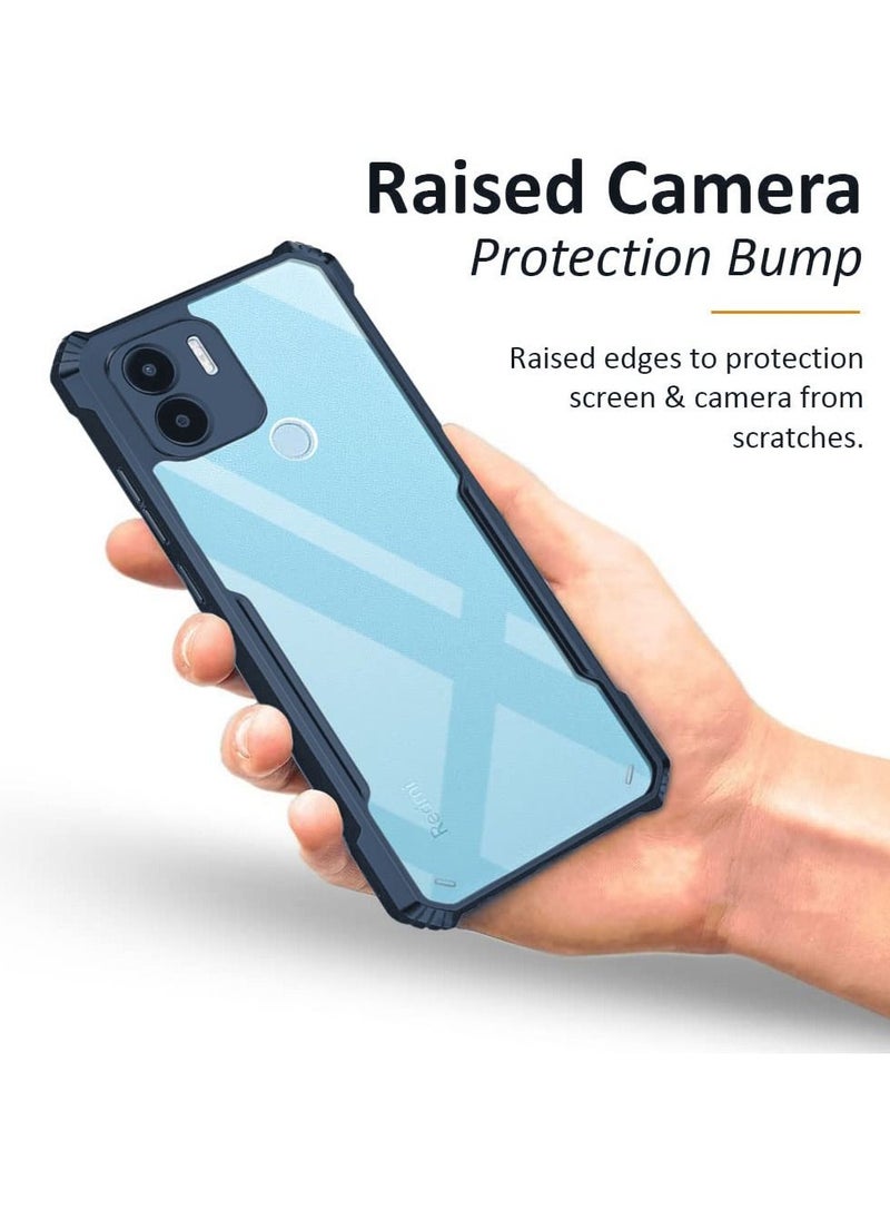 Generic - Xiaomi Redmi A1 PLUS/Redmi A2 PLUS Mobile Phone Case Cover, Ultra-Thin Lightweight Cover Soft TPU Bumper + Acrylic Clear Back Case Cover - Image 1