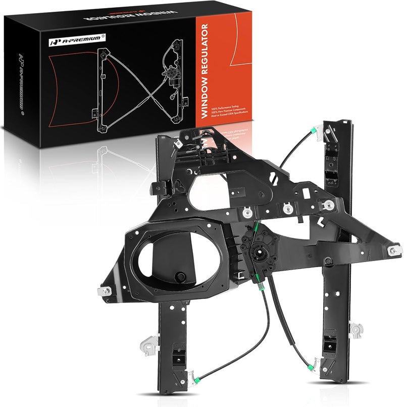 A-Premium Power Window Regulator with Panel for Ford Expedition Lincoln Navigator 2003-2006 Front Right Passenger Side - Image 1