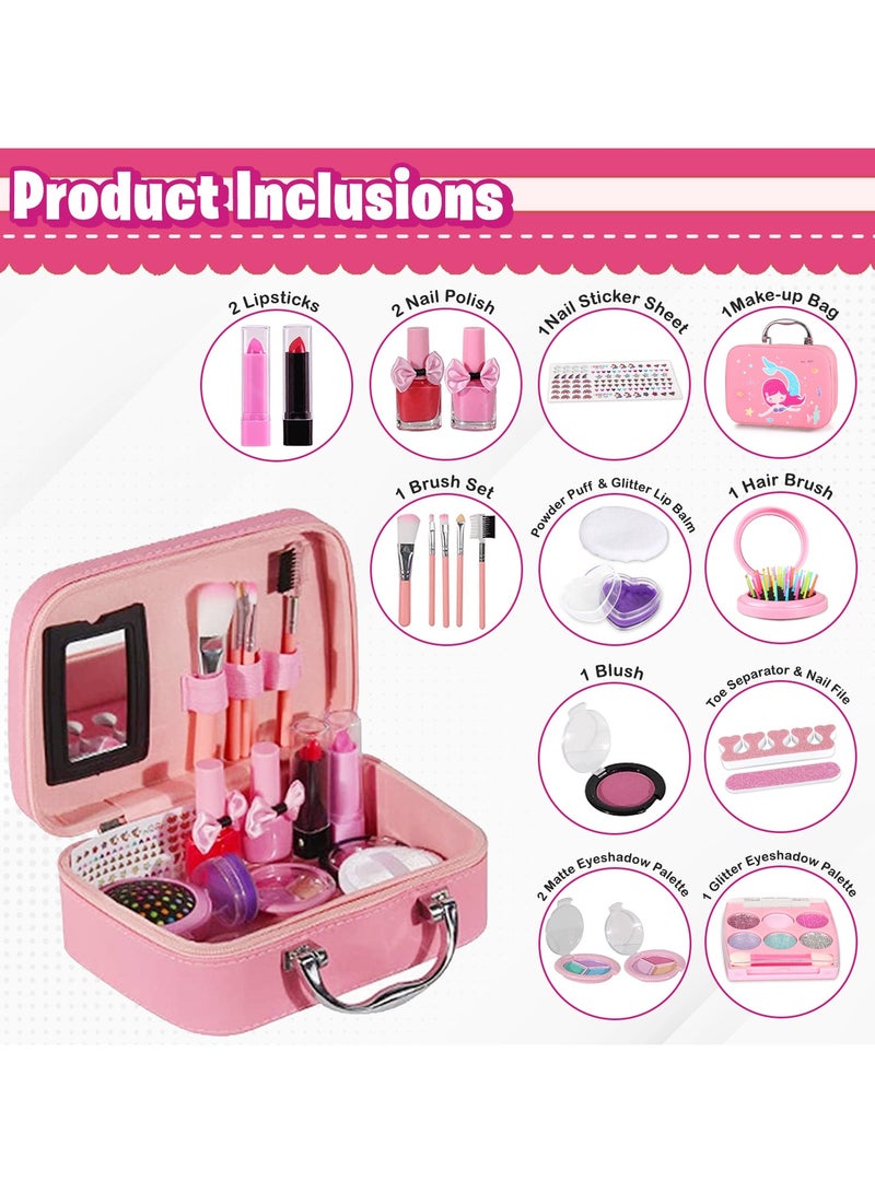 Home Smart Home Smart Makeup Kit for Girls 21 Piece Special occasions Safe and Non Toxic for 3 year plus activity  - Image 2