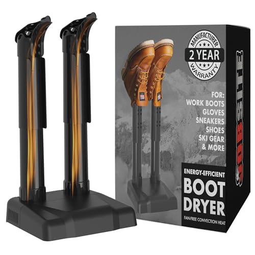 JobSite Boot Dryer - Silent Shoe Dryer & Warmer For Work Boots, Gloves & Shoes - Fanless Convection Dry - Helps Reduce Odor - 2 pack - Image 1