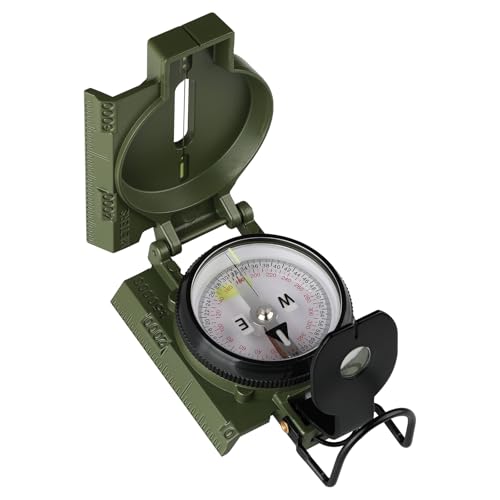 HKDiRedy Military Compass, with Sighting Lines, Impact Resistant & Waterproof Compass for Outdoor, Hiking, Hunting, Backpacking Camping,Tactical, and Survival - Image 1