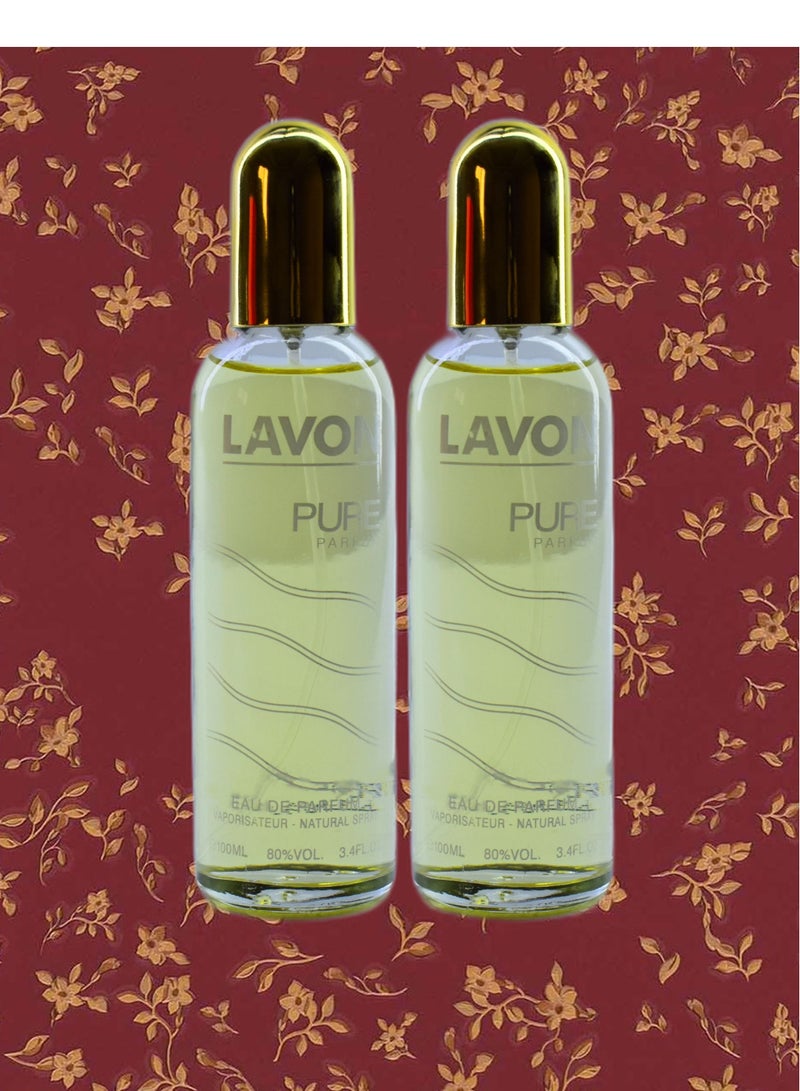لافون 2 قطع عطر لافون بيور 100 مل EDP - Image 1