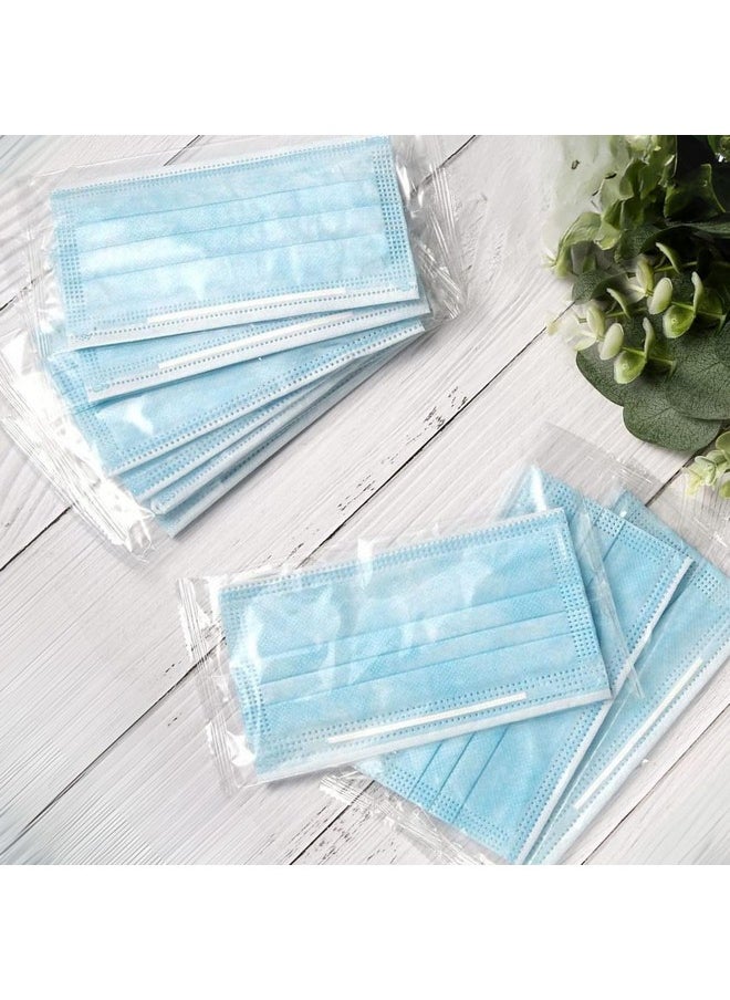 ClearLee IFLY Smart Premium Disposable Blue Face Mask Individually Wrapped - Soft on Skin - 100 Pack of 3-Ply Masks Facial Cover  - Image 3