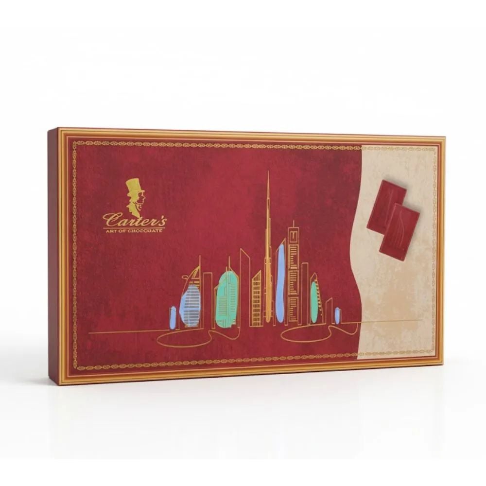 carter's Carters Art of Chocolate Dubai Skylines Milk Chocolate Bar In Red Pack- 100gms