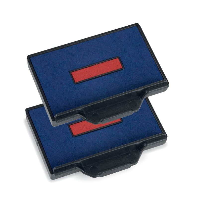 Trodat Replacement Ink Pads 6/56/2 â€“ Pack of 2 â€“ Red/Blue â€“ for The Professional 5460, 5460/L and 5465 - Image 1