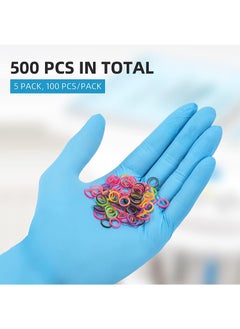 HaLunhi Orthodontic Elastic Bungee Bands 500 Count (Assorted Colors, 3.5 oz, 1/8 Inch), Dental Rubber Straps Interdental Bands, For Interdental Spaces, Free Elastic Brace Placer  - Image 4