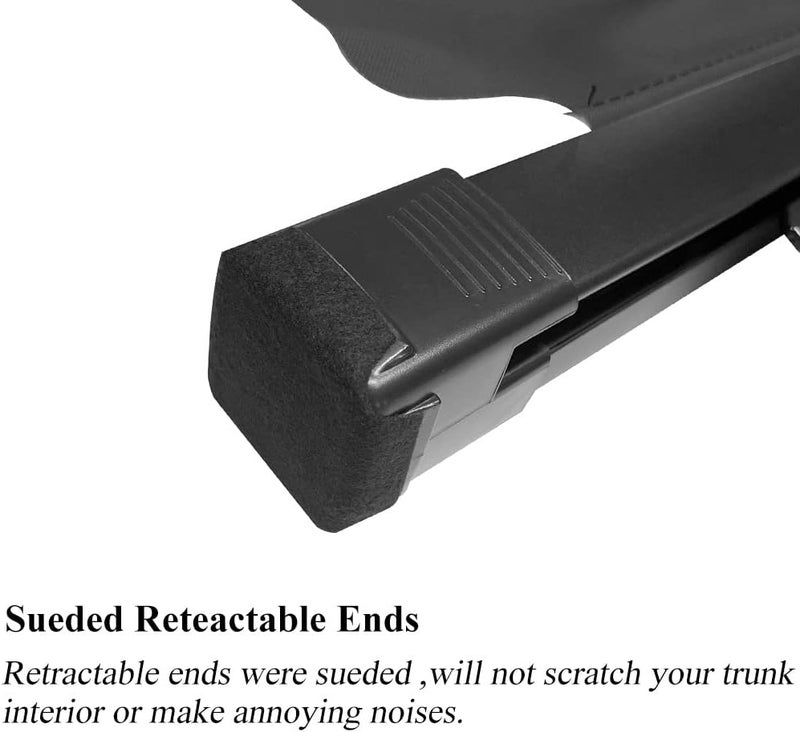 Vesul Visor Mud Flaps Shade Rack for Toyota Highlander 2014-2019 - Black - Image 4