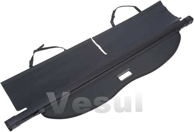 Vesul Visor Mud Flaps Shade Rack for Toyota Highlander 2014-2019 - Black - Image 1