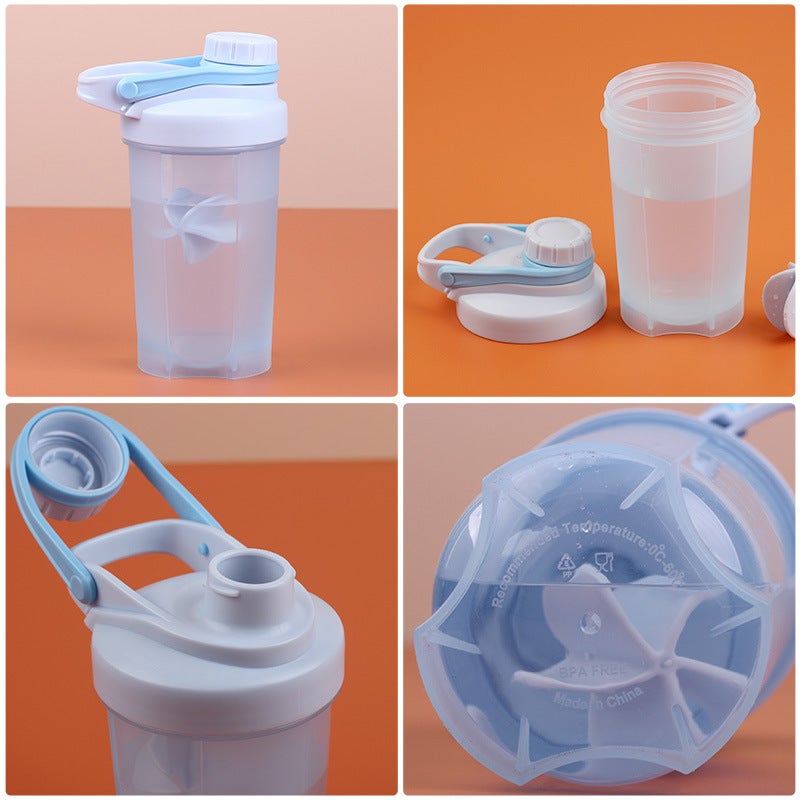 YL 500ML Plastic Cup with Seal, Fitness Water Bottle, Sports Shaker with  Handle - Image 4